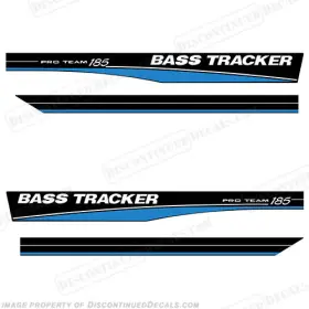 B-bt-185-b Discontinued Decals Fits Bass Tracker Pro Team 185 - Blue