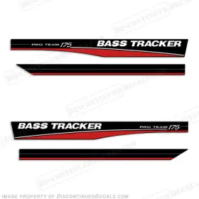 B-bt-pt-175-r Discontinued Decals Fits Bass Tracker Pro Team 175 - Red