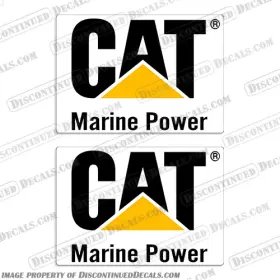 B-cat-mp-v2 Discontinued Decals Fits Cat Marine Power Version 2 - Set Of