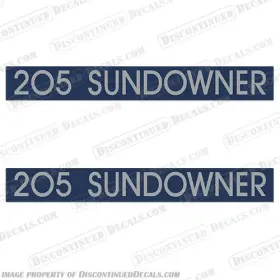 B-fourw-sun-205 Discontinued Decals Fits Four Winns 205 Sundowner Boat Set Of 2