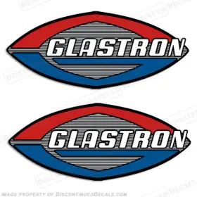 B-gl-2-s Discontinued Decals Fits Glastron Boat Set Of 2 - Silver Accents