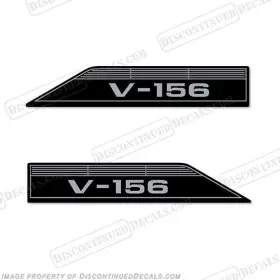 B-gl-v156-c Discontinued Decals Fits Glastron V-156 Boat Set Of 2 - 1973 And Up Chrome