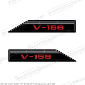 B-gl-v156-r Discontinued Decals Fits Glastron V-156 Boat Set Of 2 - 1973 And Up Red