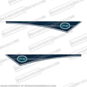 B-gw-208-pnd-n-g Discontinued Decals Fits Grady White Adventure 208 Side Pennant Model 2000 Gold Trim