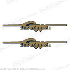 B-gw-282-sail Discontinued Decals Fits Grady White 282 Sailfish Logo
