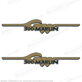 B-gw-300-mar Discontinued Decals Fits Grady White 300 Marlin Logo