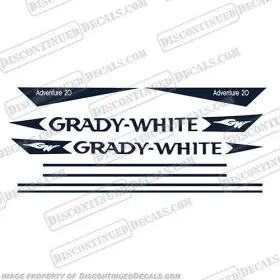 B-gw-adv-20 Discontinued Decals Fits Grady White Adventure 20 Decal Kit