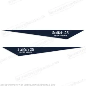 B-gw-pac-221-sb Discontinued Decals Fits Grady-white Pacific 221 Pennant - Sport Bridge