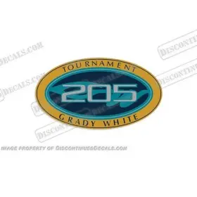 B-gw-tm-205-1 Discontinued Decals Grady White Tournament 205 1