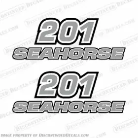 B-hs-201-dc Discontinued Decals Fits Hydra-sports 201 Sea Horse Dual Console - Set Of 2