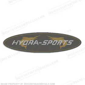 B-hs-6 Discontinued Decals Fits Hydrasports Boat Oval Logo Decal - 6 Inch Long
