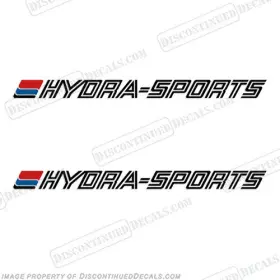B-hs-s2-70.5 Discontinued Decals Fits Hydrasports Boat Logo Decal Style 2 Set Of 4.5 Inch High X 70.5 Long