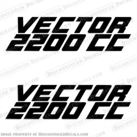 B-hs-v-2200-cc Discontinued Decals Fits Hydrasports Vector 2200 Cc Decal Set Of 2
