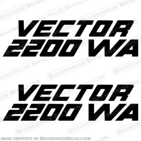 B-hs-v-2200-wa Discontinued Decals Fits Hydrasports Vector 2200 Wa Decal Set Of 2