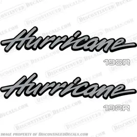 B-hur-198r-32 Discontinued Decals Fits Hurricane 198r Fun Deck By Godfrey Marine 1999 Boat Logo 32 Inch Long
