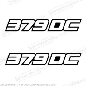 B-j-379dc Discontinued Decals Fits Javelin 379dc Boat Set Of 2