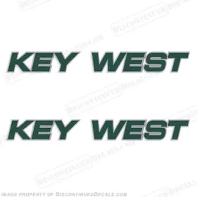 B-kw-1520 Discontinued Decals Fits Key West 40 Inch Boat Logo Set Of 2