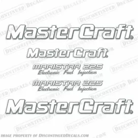 B-mc-maristar-225-2c Discontinued Decals Fits Mastercraft Maristar 225 Electronic Fuel Injection Boat - 2 Color