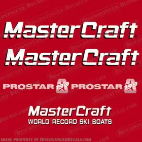 B-mc-ps-190-90s Discontinued Decals Fits Mastercraft Prostar 190 Boat