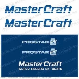 B-mc-ps-190-b Discontinued Decals Fits Mastercraft Prostar 190 Boat - Blue