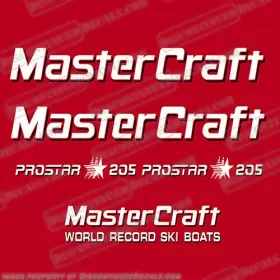 B-mc-ps-205-2 Discontinued Decals Fits Mastercraft Prostar 205 Boat Style 2