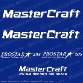 B-mc-ps-205-5 Discontinued Decals Fits Mastercraft Prostar 205 Boat Style 5