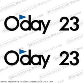 B-od-23-11.5 Discontinued Decals Fits Oftday 23 Boat - Set Of 2 3 Inch X 11.5