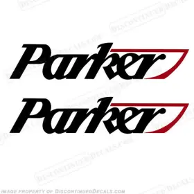 B-park-25 Discontinued Decals Fits Parker Logo Decal Set Of 2 - 25 Inch Long