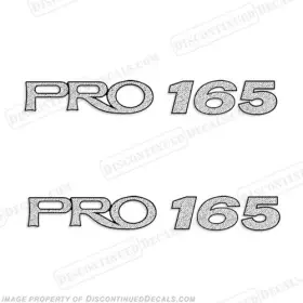 B-pc-165-s Discontinued Decals Fits Procraft Inch Pro 165 - Set Of 2 Ultra Metallic Silver