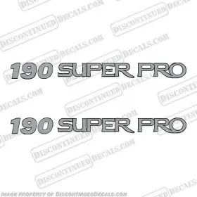 B-pc-190-sp Discontinued Decals Fits Pro Craft Boats 190 Super Logo Set Of 2