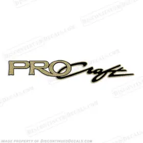 B-pc-47-g Discontinued Decals Fits Tracker Marine Pro Craft Boat Decal 47 Inch - Gold