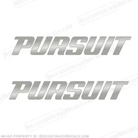 B-pur-c-36 Discontinued Decals Fits Pursuit Boat Logo Decal - Chrome 36 Inch Long