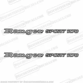 B-r-s-r70 Discontinued Decals Fits Ranger Sport R70 Set Of 2