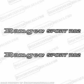 B-r-s-r82 Discontinued Decals Fits Ranger Sport R82 Set Of 2