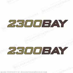 B-ra-2300 Discontinued Decals Fits Ranger Boats Inch 2300 Bay Set Of 2