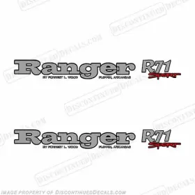 B-ra-sp-r71 Discontinued Decals Fits Ranger R71 Sport Set Of 2