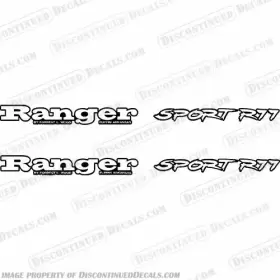 B-ra-sp-r77-e90s Discontinued Decals Fits Ranger Sport R77 Set Of 2 - Early 90s