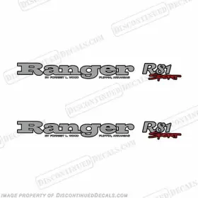 B-ra-sp-r81-ums Discontinued Decals Fits Ranger R81 Sport Set Of 2 - Ultra Metallic Silver