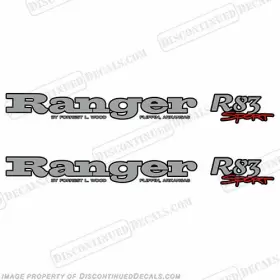 B-ra-sp-r83 Discontinued Decals Fits Ranger R83 Sport Set Of 2