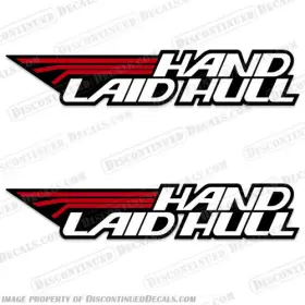 B-s-hlh-8 Discontinued Decals Fits Stratos Hand Laid Hull Style 2 Boat Set Of - 1.5 Inch High X 8.5