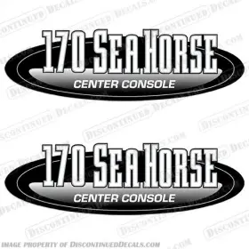 B-sh-cc-170 Discontinued Decals Fits 170 Sea Horse Center Console - Set Of 2