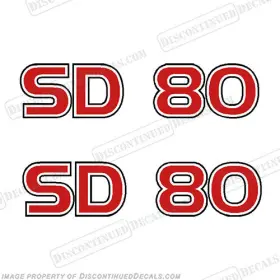 B-skt-sd80 Discontinued Decals Fits Skeeter Sd 80 Boat Logo - Red/white/black