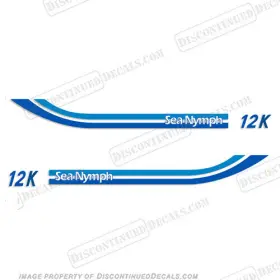 B-sn-12k Discontinued Decals Fits Sea Nymph 12k Boat Stripe Decal Kit