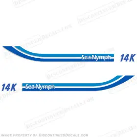 B-sn-14k Discontinued Decals Fits Sea Nymph 14k Boat Stripe Decal Kit