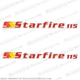 B-star-115 Discontinued Decals Fits Skeeter Starfire 115 Set Of 2