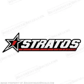 B-str-1-os-2-sng-24 Discontinued Decals Fits Stratos 1 Boats Logo Decal - Older Style 24 Inch Long