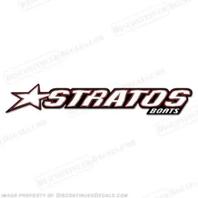 B-str-27 Discontinued Decals Fits Stratos Boats Logo Decal - 27 Inch Long