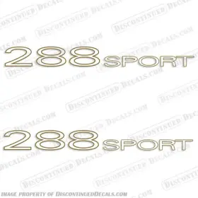 B-tkr-n-288-2c Discontinued Decals Fits Tracker Nitro 288 Sport Boat Set Of 2 - Colors