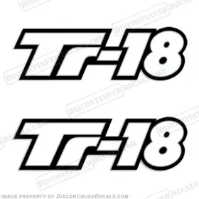 B-tr-18 Discontinued Decals Fits Triton Tr-18 Boat Logo Set Of 2