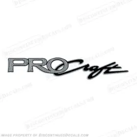 B-tra-pc-36-s Discontinued Decals Fits Tracker Marine Pro Craft Boat Decal 36 Inch - Ultra Metallic Silver
